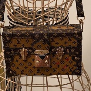 Designer LV Brown Monogram Crossbody Bag